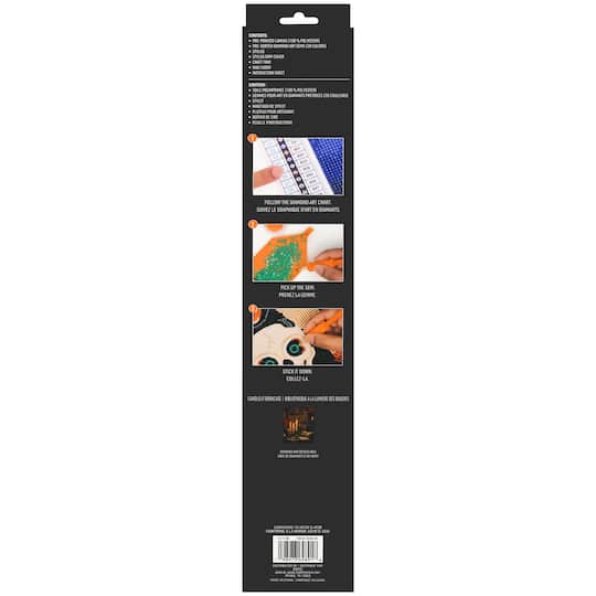 16" x 20" Candlelit Bookcase Diamond Art Kit by Make Market®
